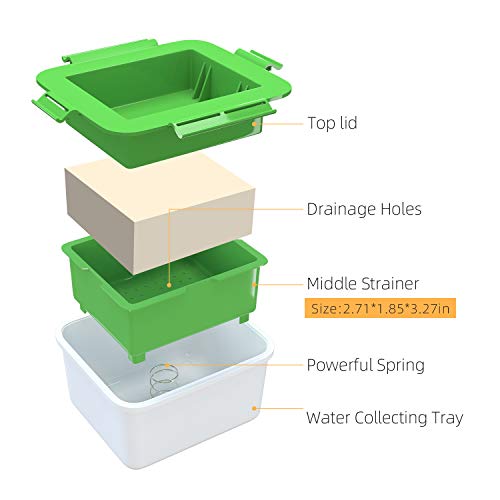 TOFIIGREM Tofu Press - Easily Removes Water from Tofu for Better Texture and Taste