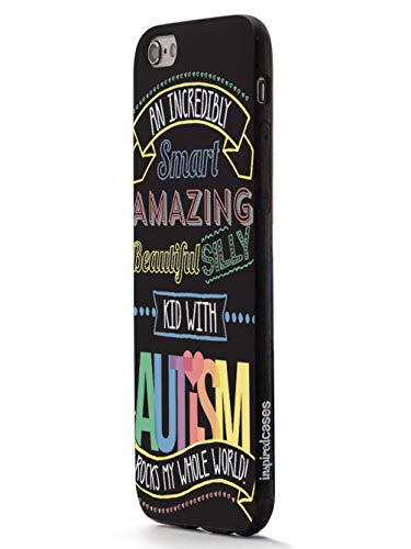 Inspired Cases - 3D Textured Galaxy S6 Case - Rubber Bumper Cover - Protective Phone Case For Samsung Galaxy S6 - An Incredible Kid - Autism Awareness #TOP2