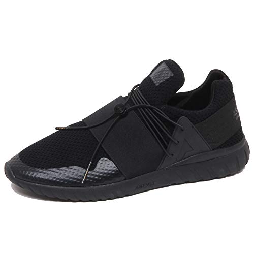 Chaussure homme ASFVLT tissue black | Basket noire basse textile