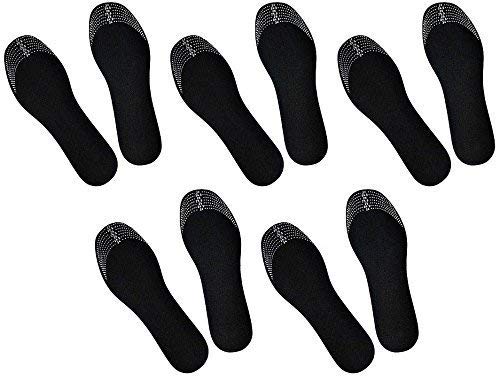 5 Pairs of Odor Absorbing Activated Charcoal Shoe Insoles to Naturally Kill Off