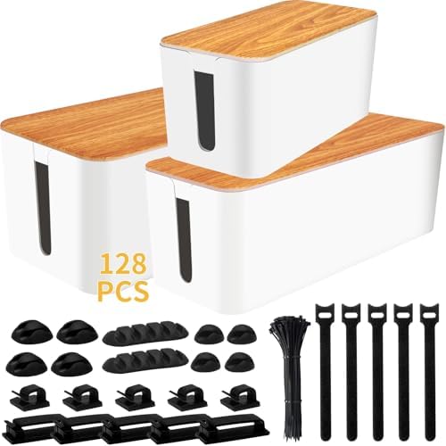 YUANYE Cable Management Box Cable Management Kit for Power Strip ...