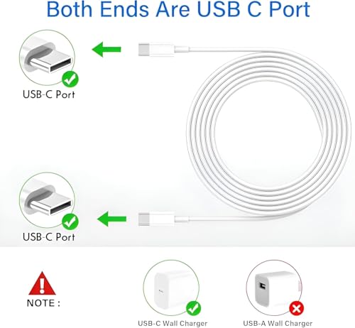Image of Original Pixel 45W Type C 1M Fast Smartphone Charging Cable for Google 9 Pro XL,9 Pro,9,8 Pro,8,8A,7 Pro,7,7A,6 Pro,6,6A,5,Chromebook,Buds & Other USB-C Device,30Watt Fast Data Transfer,White