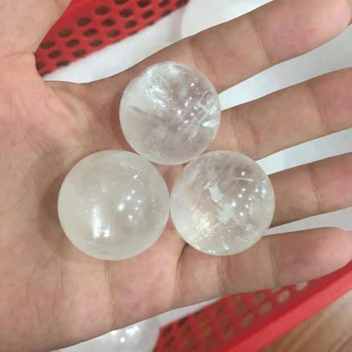 Sphère en quartz blanc de 5cm avec support, idée cadeau originale - 3