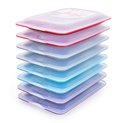 Set di Porta Salumi e Alimenti con Sistema Fresh, Conservazione Ottimale delle Fette in Frigorifero (8X Practic)