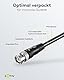 goobay Kabel RG58 Koaxialkabel 3m / BNC Stecker auf BNC Stecker / 50 Ohm Koaxial Kabel/Schwarz geschirmt Verlängerungskabel 3m - 50089