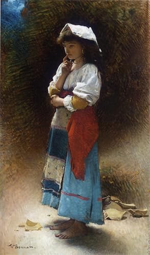 Carteles retro la brocca rotta di Leon Bonnat impresiones decorativas para pasillo elegante