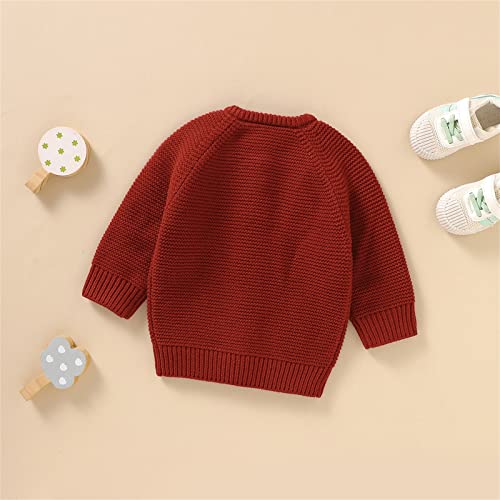 Newborn Baby Cardigan Sweaters Boys Girls Cable Knit Long Sleeve Crewneck Button Shirts Fall Winter Thermal Clothes2