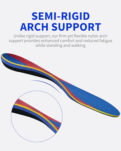 Image of WalkHero High Arch Support Inserts, Plantar Fasciitis Insoles Pain Relief