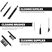 NOLITOY 7pcs Essential Hearing Aid Accessories Brushing Rods Cleaning Brush Domes Wax Guards for Easy Maintenance