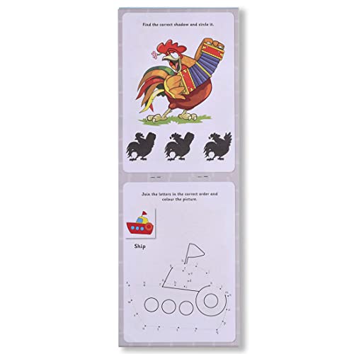 Brain Games for Kids Activity Books- On the Go- Set of 4 Books- For Kindergarten Kids- Develops Essential Skills- A collection of activities- Busy Vacation Activity Books