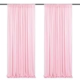 Pink Sequin Wedding Backdrop 2 Pieces 2ftx8ft Photography Background Party Curtain Glitter Backdrop Fabric