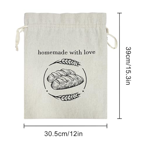 Bolsas de pan de lino que evitan el moho y la corteza blanda en tus hogazas de masa madre caseras 3
