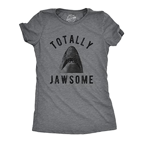 T-shirt requin drôle femme coton confortable idéal pour l'été et le quotidien