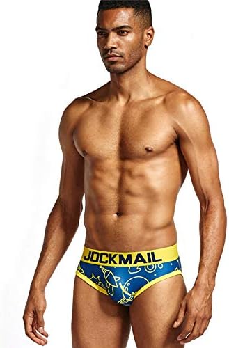 JOCKMAIL Men's Underwear Briefs Playful Printed briefs Ice Silk Sexy Low Waist Underwear - Image 5