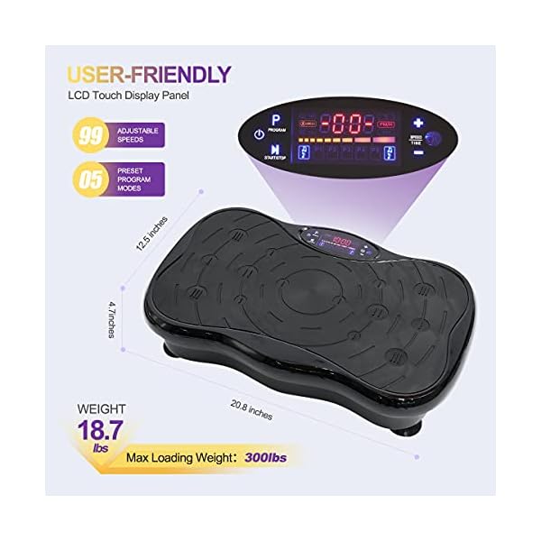 DAEYEGIM Plate Exercise Machine for Home Gym, Full Body Sculpting Machine for Home Weight Loss Equipment for Women Fat Burner Machine