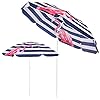 SPRINGOS Parasol strandscherm kantelfunctie