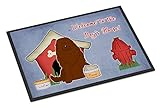 Caroline's Treasures BB2804JMAT Dog House Collection Caucasian Shepherd Dog Doormat 24x36, Front Door Mat Indoor Outdoor Rugs for Entryway, Non Slip Washable Low Pile,