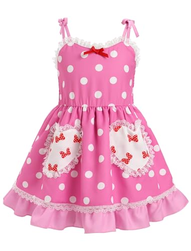IMEKIS Toddler Girl Birthday Dress Summer Boho Plaid Easter Party Dress Cake Smash Photo Shoot Outfit 1-6T