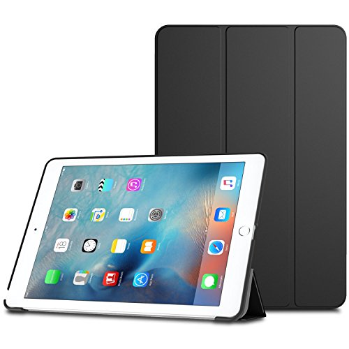 WOFALA iPad Pro 9.7 Case - Classic PU Leather Creative tri-fold Cover Ultra-Thin Smart Cover Case for iPad Pro 9.7-Inch Tablet (with Auto Sleep/Wake Feature),Black