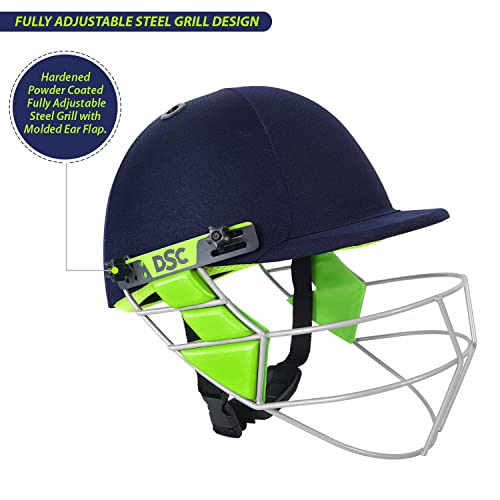 Dsc Vizor Cricket Helmet Large (Navy) #TOP3