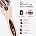 IUIBeauty Thermal Brush, Blowout Brush for Hair – Straightens, Volumizes & Curls with Negative Ion Technology, Digital Display, Pink