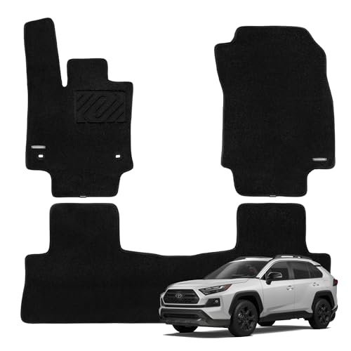 WENNEBIRD Carpet Floor Mats for Toyota RAV4 2019-2025, 3-Pc