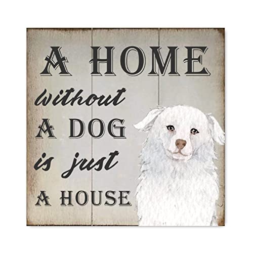 Suspension murale moderne plaque bois message de maison 30 cm