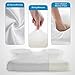 MARNUR Cervical Pillow Contour Memory Foam Orthopedic Pillow for Neck Pain Sleeping for Side Sleeper Back Sleeper Stomach Sleeper+White Pillowcase(1 PCS)