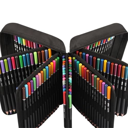 Crayons colorés de dessin professionnel zippés pour éviter la casse des mines d'art