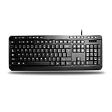 Adesso AKB-132PB Multimedia Desktop Keyboard, Black
