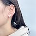 Clip on Heart Small Fake Stud Earrings for Women Non Pierced Ears Cute Gold Plated Enamel Hearted Shaped Hypoallergenic Minimalist Tiny Studs Fashion Y2K Jewelry for Her (White)
