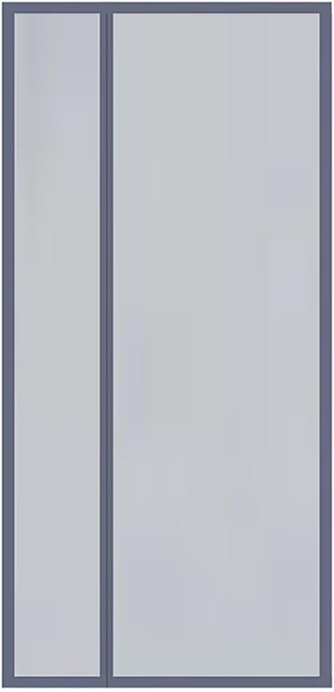 Magnetic Screen Door,Magnetic Door Screen Upgraded Mesh Door Screen Magnetic Closure Heavy Duty Door Net Screenfor Front Patio Door (Color : Gray, Size : 90x195cm(35x77inch))