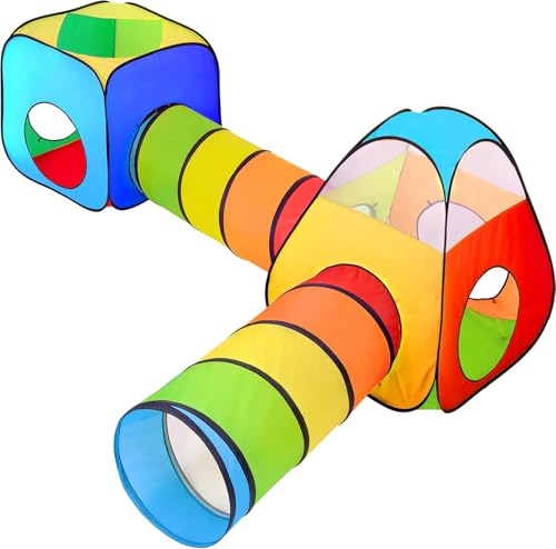 NUBUNI 4 in 1 : Spielzelt Kinderzelt : Babyzelt mit krabbeltunnel :...