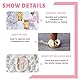 Wachssiegel Set, Dwafill 6er-Pack Entfernbare Siegelwachs Stempel, Floral Pattern Stamp, Wachsstempel Personalisiert, fur Einladungen, Karten, Geschenke, Vintage Wachsstempel (Vitalität)