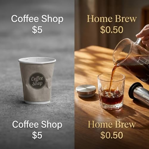 GWNF Cold Brew Coffee Maker & Ice Tea Maker, 1.4L/48oz Cold Brew Pither, Borosilicate Glass Carafe with Stainless Steel Filter, Airtight Lid, Dishwasher Safe, Easy to Use | Mannual & Brush Included by GWNF - Image 6