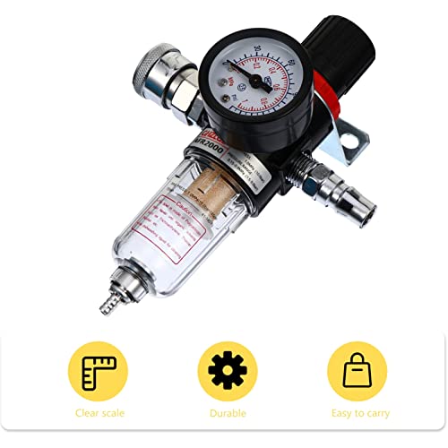 VILLCASE Ferramenta De Substituição Unidade Reguladora Compressor Filtro Pressão Acessório Ar Pneumá