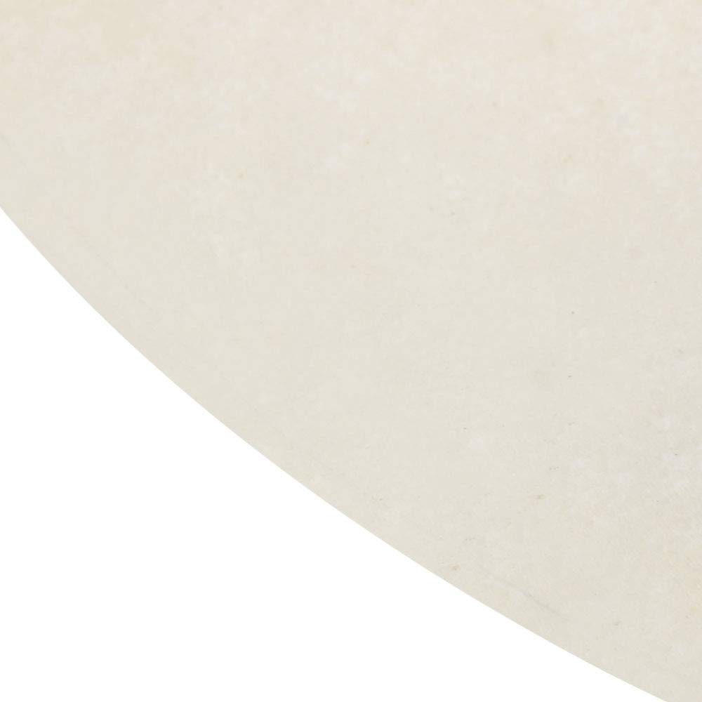 Yibuy Testa di fusto sottile per fusti bongo e fusti sciamani, diametro 45 cm, colore: beige