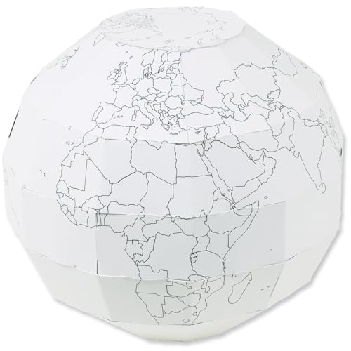 matches21 HOME & HOBBY Globus DIY Bastelset für Kinder ab 8 Jahren aus Karton als Modellbau Bausatz