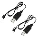 2 Stück 3.7V USB-Ladekabel mit SM-2P Stecker, Lipo Battery Ladegerät mit LED, Universelles Charger für RC-Drohnen, Ferngesteuerte Autos, Elektrisches Spielzeug & Andere Ferngesteuerte Spielzeuge