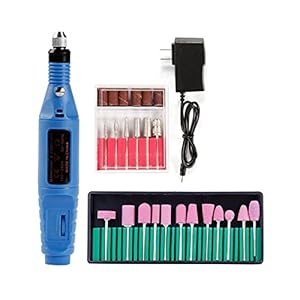 HEQIE-YONGP Kit de Cuidado de uñas- Aparato eléctrico para manicura 1 2PCS Fresado Drill bits Set Gel Cuticle RMOVER Kit…