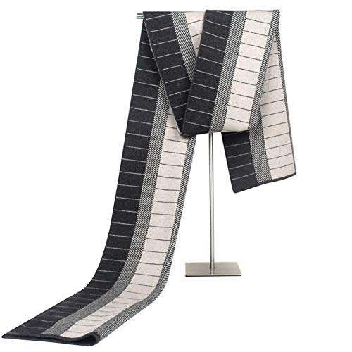Écharpe pour hommes en tricot jacquard chaud et doux style châle