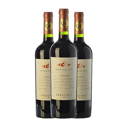 Viña Errazuriz Aconcagua Alto Carmenère 75 cl Vino tinto (Caja de 3 Botellas de 75 cl)