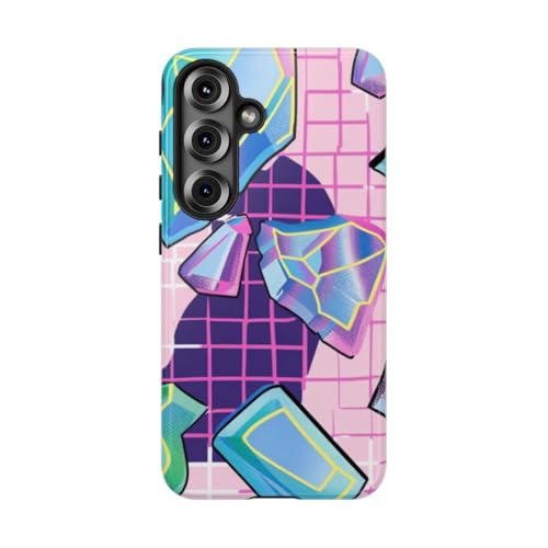 Coque Samsung S25 Violet motif cristal coloré finition brillante