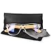 Navaris gafas para el ordenador de bambú - Gafas antifatiga con patillas...