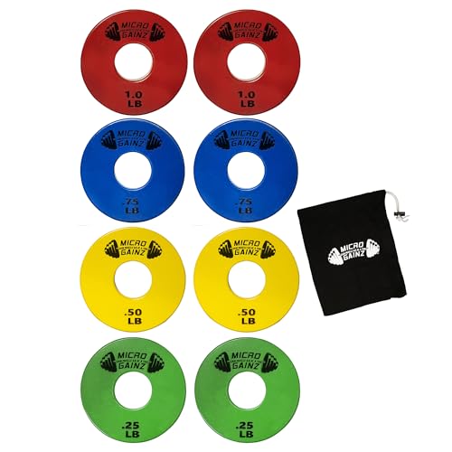 Micro Gainz 8-Piece Standard 1-Inch Plate Set