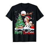 Photo Gallery dog santa hat christmas tree lights merry christmas dog maglietta Photo Gallery dog santa hat christmas tree lights merry christmas dog maglietta