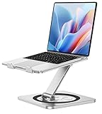 Zewwen Laptop Stand for Desk, Ergonomic Adjustable Foldable Computer Stand with Heat-Vent, Aluminium Alloy Laptop Riser Compatible with MacBook Air, Pro, Dell XPS, Samsung, 10”-16"