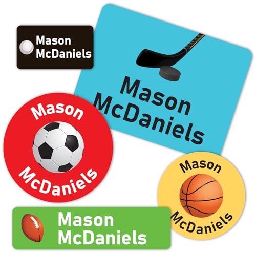 130 Personalized Vinyl Name Labels for Kids