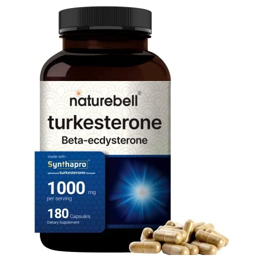 NatureBell Turkesterone Supplement 500mg | 180 Capsules - [Plus Beta Ecdysterone 500mg] - Ajuga Turkestanic Extract with Hydroxypropyl-Beta-Cyclodexrin, Highly Bioavailable, Plant Based