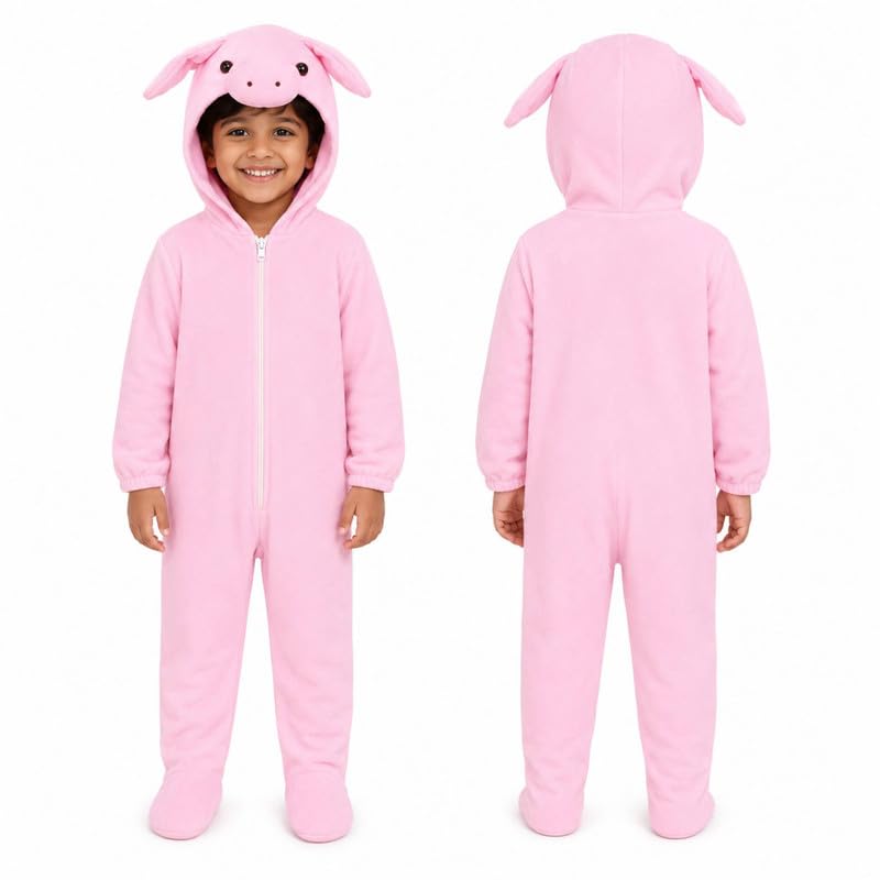 Image of Animal Costume for Kids | Plush Fancy Dress Costume for Boys & Girls |School Fancy Dress, Annual Day, Jungle Theme, Role Play, Halloween & Birthday Party